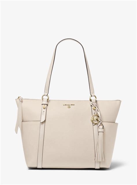 michael michael kors nomad large saffiano leather top-zip tote bag|Sullivan Large Saffiano Leather Top.